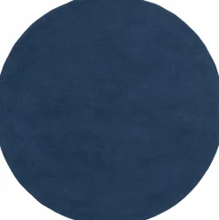 Tapis rond en laine bleu foncé 300 cm Alva - myfelt