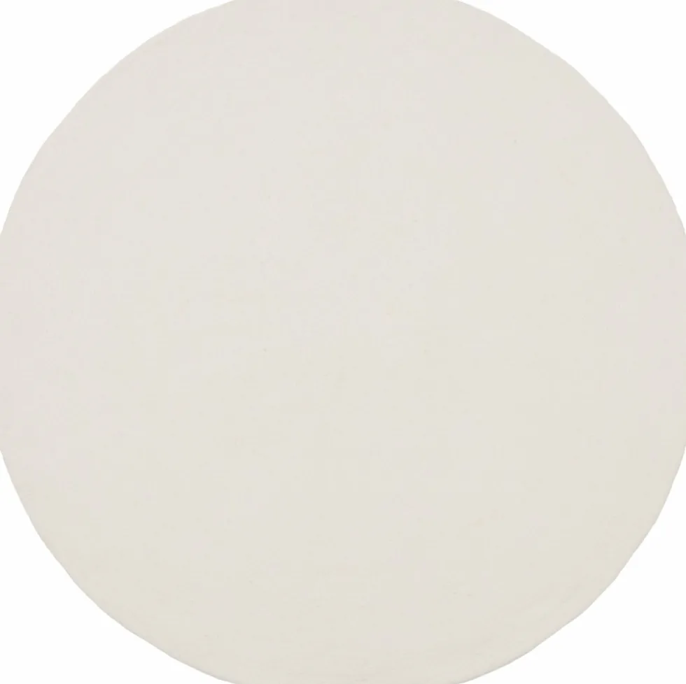 Tapis rond en laine écru 160 cm Linéa - myfelt