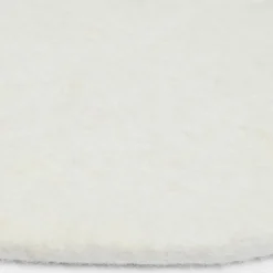 Tapis rond en laine écru 160 cm Linéa - myfelt