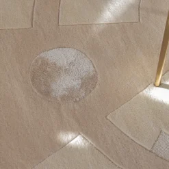 Tapis rond en laine et soie végétale 200cm Andréa - Son-Tapis