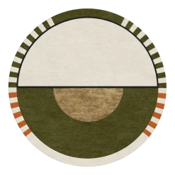 Tapis rond en laine et soie végétale 150 cm Laetitia - SON-TAPIS