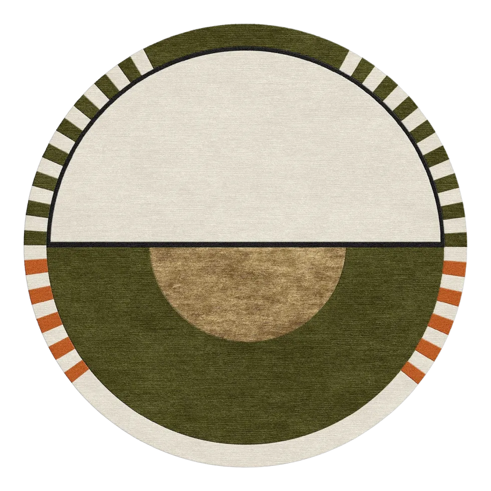 Tapis rond en laine et soie végétale 250 cm Laetitia - SON-TAPIS