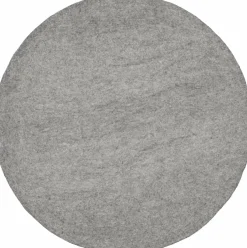 Tapis rond en laine gris marbré 140 cm Carl - myfelt