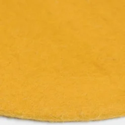 Tapis rond en laine moutarde 180 cm Klara - myfelt