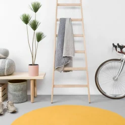 Tapis rond en laine moutarde 250 cm Klara - myfelt