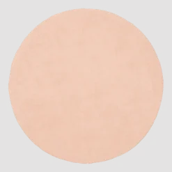 Tapis rond en laine rose 90 cm Merle - myfelt
