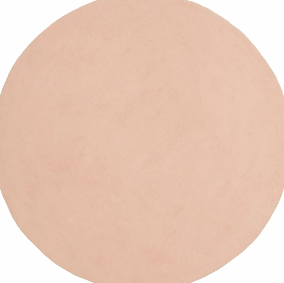Tapis rond en laine rose 250 cm Merle - myfelt