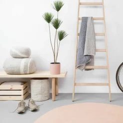 Tapis rond en laine rose 250 cm Merle - myfelt