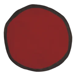 Tapis rond en laine rouge 200 cm Aros - Nanimarquina