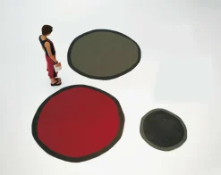 Tapis rond en laine rouge 200 cm Aros - Nanimarquina