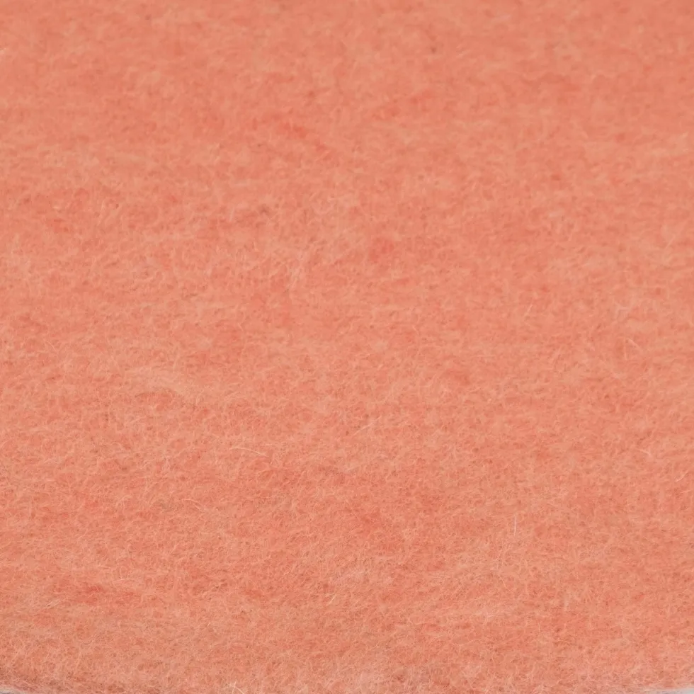 Tapis rond en laine saumon 250 cm Lea - myfelt