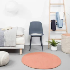 Tapis rond en laine saumon 300 cm Lea - myfelt