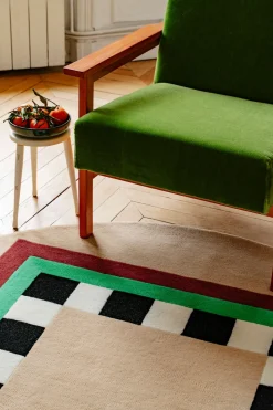 Tapis rond en laine tuftée 190cm Chinese Service - Colortherapis