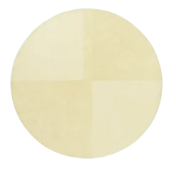 Tapis rond en laine tufté à la main damier jaune clair 280cm Level - Normann Copenhagen