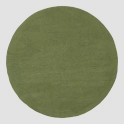 Tapis rond en laine vert 70 cm Kaspar - myfelt