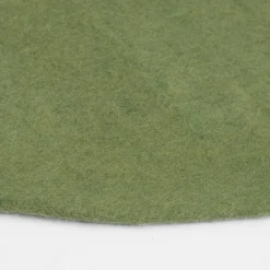 Tapis rond en laine vert 90 cm Kaspar - myfelt