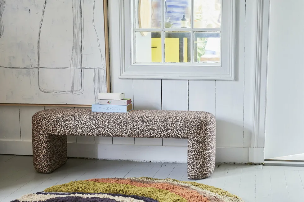 Tapis touffeté rond dégradé (150X150) - HKLIVING