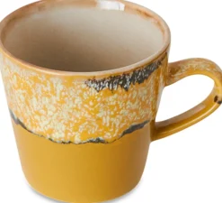 Tasse americano en grès jaune 8cm Sunbeam - HKLIVING