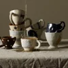 Tasse à café avec anse en céramique beige 300ml Lira Atelier Forma - Nordal
