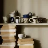 Tasse à café en céramique marron à pois 150ml Zina Atelier Forma - Nordal