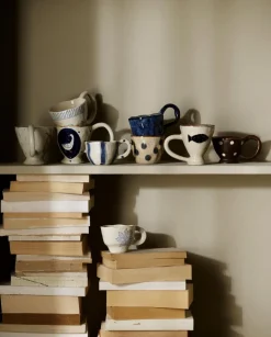 Tasse à café en céramique marron à pois 150ml Zina Atelier Forma - Nordal