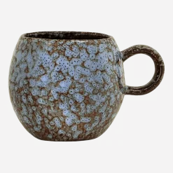 Tasse en grès bleu tachetée Paula - Bloomingville