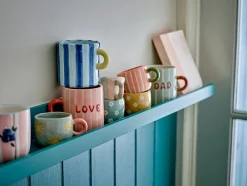 Tasse en grès bleu 6,5x5,5cm Nini - Bloomingville