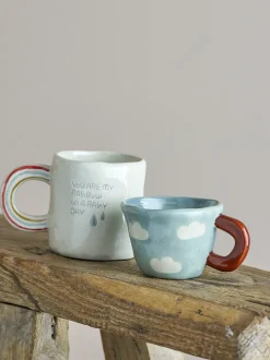 Tasse à espresso en grès bleu Nini - Bloomingville