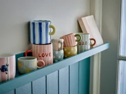 Tasse à espresso en grès bleu soleil Nini - Bloomingville