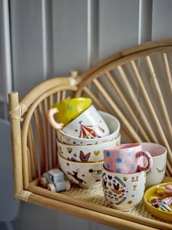 Tasse à espresso en grès rose Nini - Bloomingville Mini