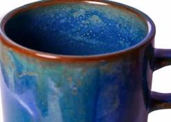 Tasse et soucoupe bleu rustique - HKliving