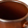 Tasse et soucoupe en porcelaine orange brûlée 7,8 x 6,5 cm Chef Ceramics - HKliving