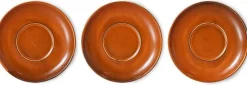 Tasse et soucoupe en porcelaine orange brûlée 7,8 x 6,5 cm Chef Ceramics - HKliving