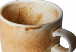 Tasse et soucoupe Rustic Cream/Brown - HKLIVING