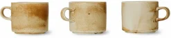 Tasse et soucoupe Rustic Cream/Brown - HKLIVING