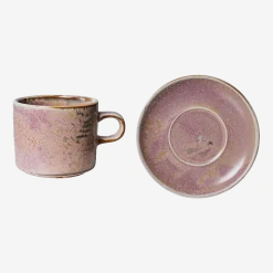 Tasse et soucoupe Rustic Pink - HKLIVING