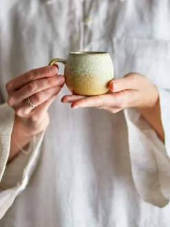 Tasse à expresso en grès naturel D7xH6 cm Paula - Bloomingville