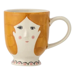 Tasse Jaya en grès orange - Bloomingville Mini