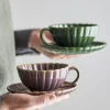 Tasse Latina avec soucoupe Grès mauve - Bloomingville