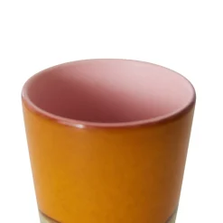 Tasse à latte en argile orange - HKLIVING
