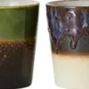 Tasses à café en grès coloré 7,5x8cm Grounding - HKliving