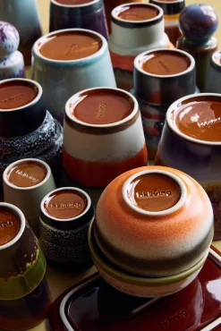 Tasses à café en grès coloré 7,5x8cm Grounding - HKliving