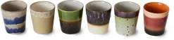 Tasses à café en grès coloré 7,5x8cm Grounding - HKliving