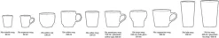 2 Tasses à café lungo en céramique Basalte Vaisselle 70's - HKliving