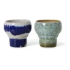 2 Tasses à café lungo en céramique symbolist 8,9x8,9x8,1cm Vaisselle 70's - HKLiving