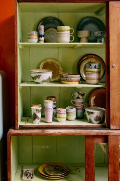2 tasses à thé en céramique néo 14,2x10,4x8,3cm 70's ceramics - HKliving