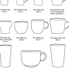 2 Tasses à thé en grès crépuscule 8,7 x 8,7 x 13,5 cm Vaisselle 70's - HKliving