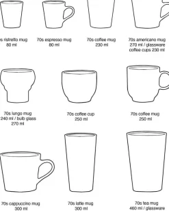 2 Tasses à thé en grès crépuscule 8,7 x 8,7 x 13,5 cm Vaisselle 70's - HKliving