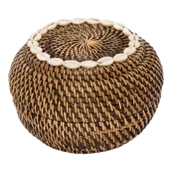 The Colonial Peek-A-Boo Basket - Marron naturel - S - Bazar Bizar