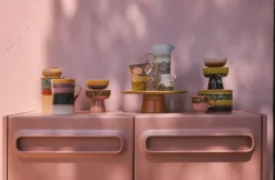 Théière en grès jaune coucher de soleil Vaisselle 70s - HKLIVING
